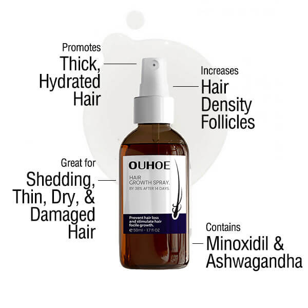 ouhoe ultra hairgrowth formula serum spray grow thicker hair in 8 weeks 2